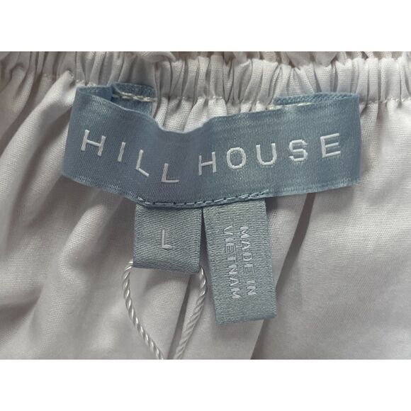 NWT  HILL HOUSE White The Lena Cotton Blouse Top Shirt  Women's Size Large - Picture 6 of 14